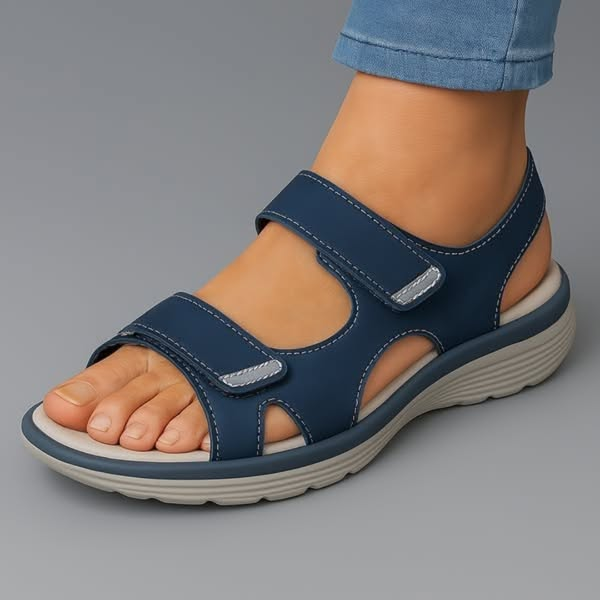 Zara - Ortopediset sandaalit sinisessä kesäisessä ilmeessä