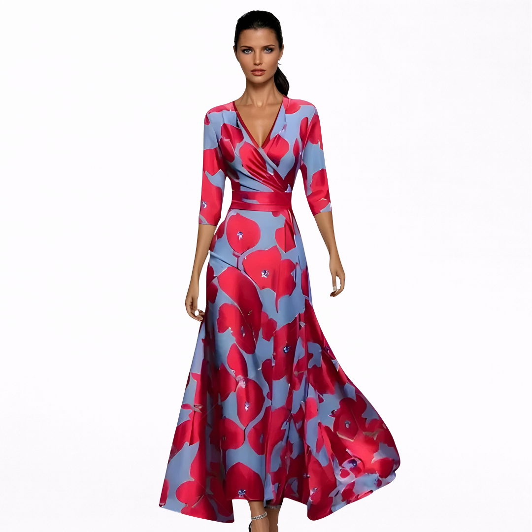 Laura - Maksimekko elegantilla kukkakuosilla