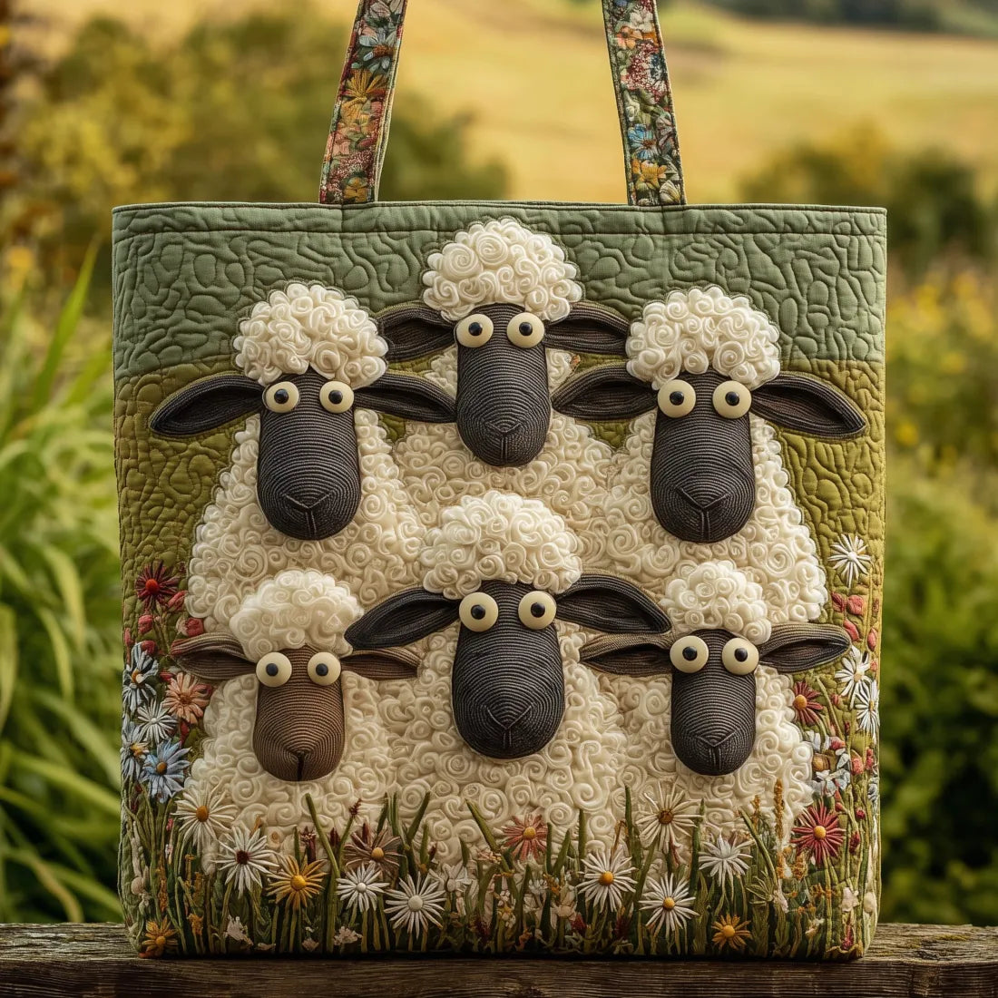 Viisas - Pehmustettu kassi lampaikuviolla