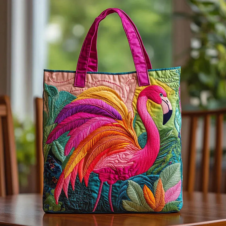 Flamingo - Pehmustettu kassi flamingokuviolla