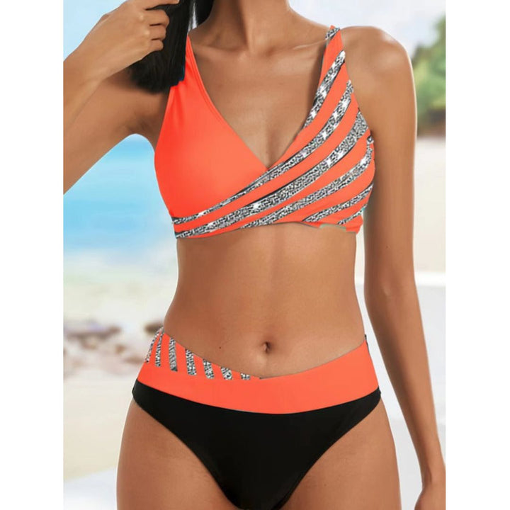 Zoë - Painetulle haltertop-mekko ranta-asuun