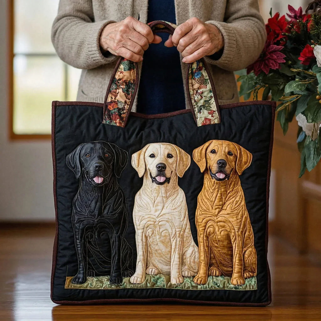 Labrador - Pehmustettu kassi labradorin kuviolla