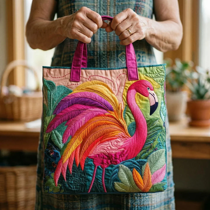 Flamingo - Pehmustettu kassi flamingokuviolla