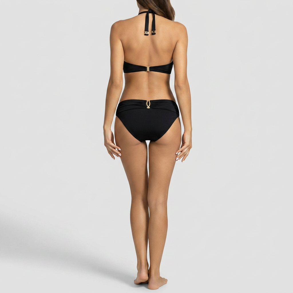 Nora - Säädettävä halterbikini yksivärinen ilme