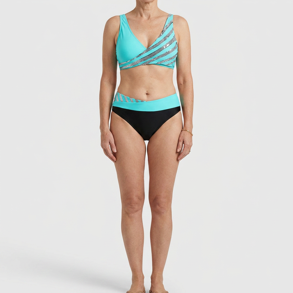 Mona - Bikini lämpimillä sävyillä ja kauniilla printillä