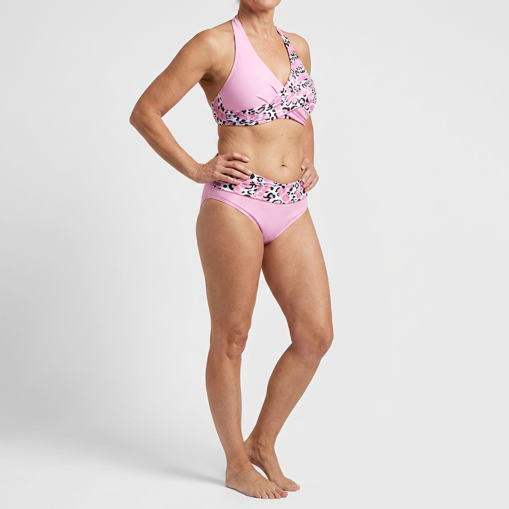 Elnora - Ristikkäinen bikini rohkealla leikkauksella