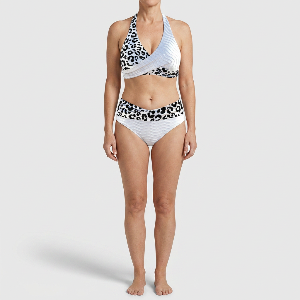 Elnora - Ristikkäinen bikini rohkealla leikkauksella
