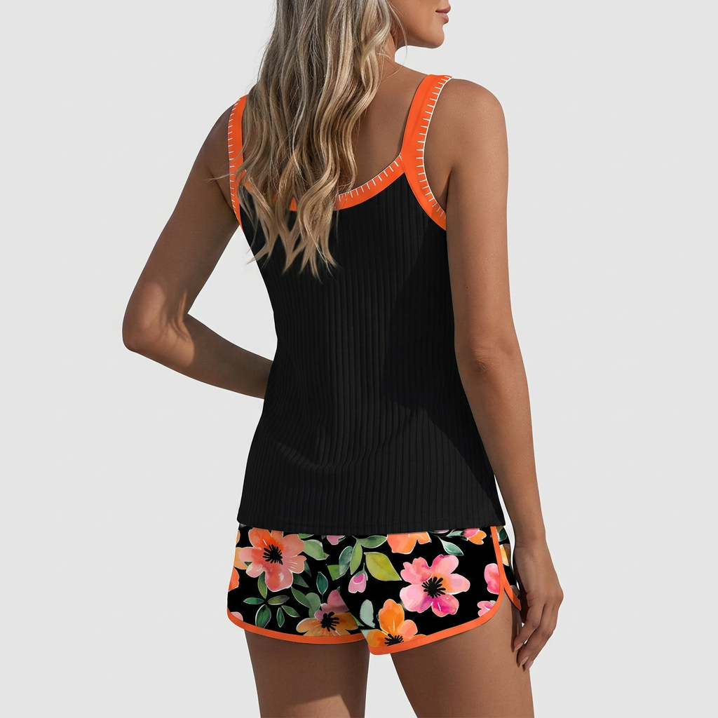 Tyyli - Elegantti tankini-setti kahdessa osassa